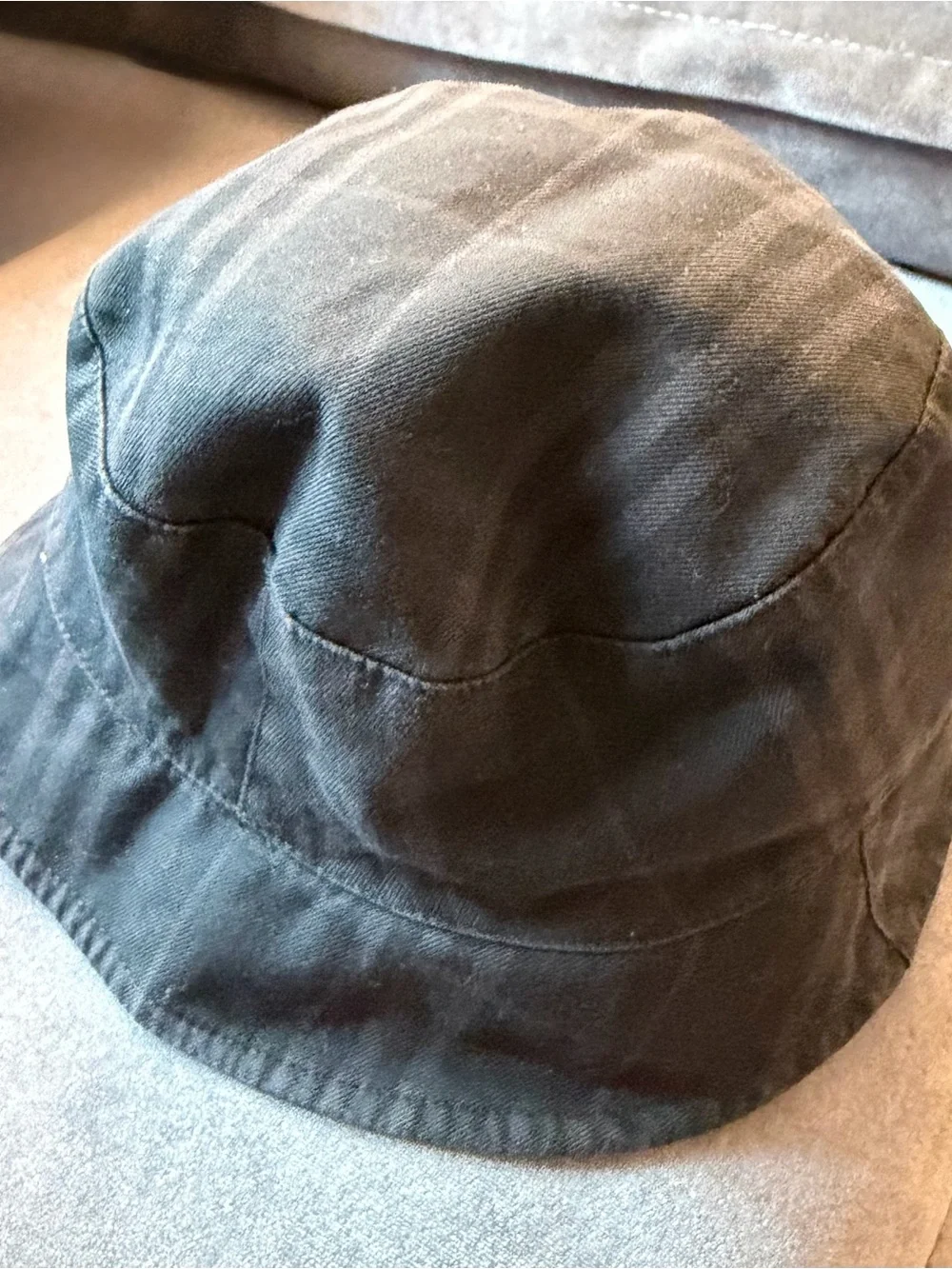Toddler Unisex Burberry Black & Gray Bucket Hat (4T - 6X)